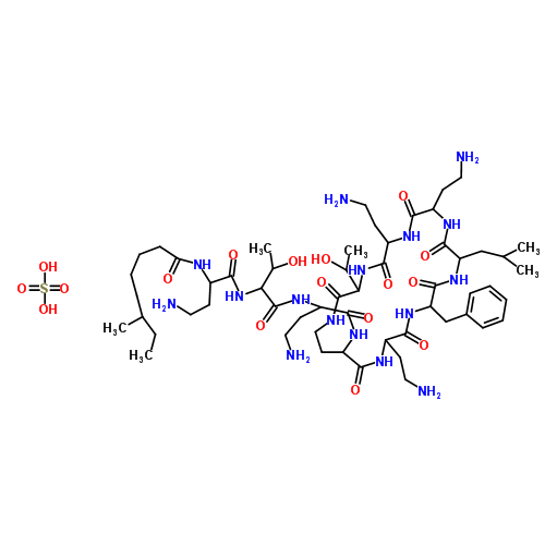 h96n16o13·2h2so4cas号:mdl号: mfcd00131991p815744硫酸多粘菌素b