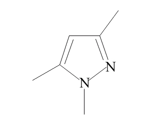 1h-吡唑-1,3,5-三甲基  cas号: 1072-91-9  物化性质: 分子式: c6h10